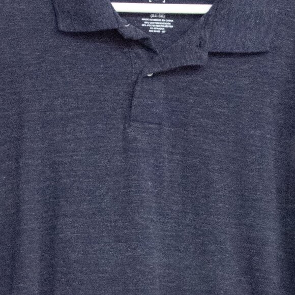 Mens George Navy Blue Polo Shirt Size 3XL Cotton Blend - Picture 3 of 8